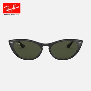 RayBan雷朋墨镜太阳镜猫眼形窄框时尚眼镜复古女款0RB4314N可定制