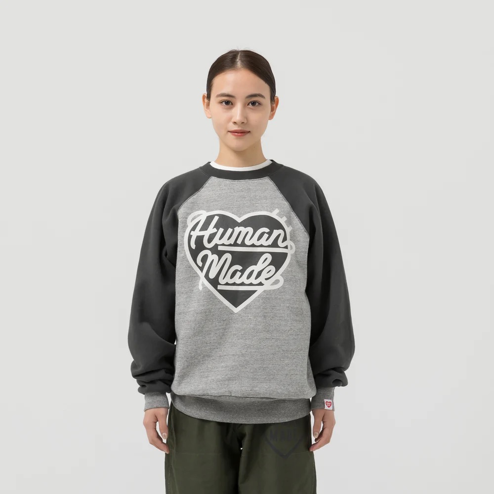 WCIB现货HUMAN MADE HEART L/S KNIT SWEATER圆领爱心针织衫毛衣-Taobao