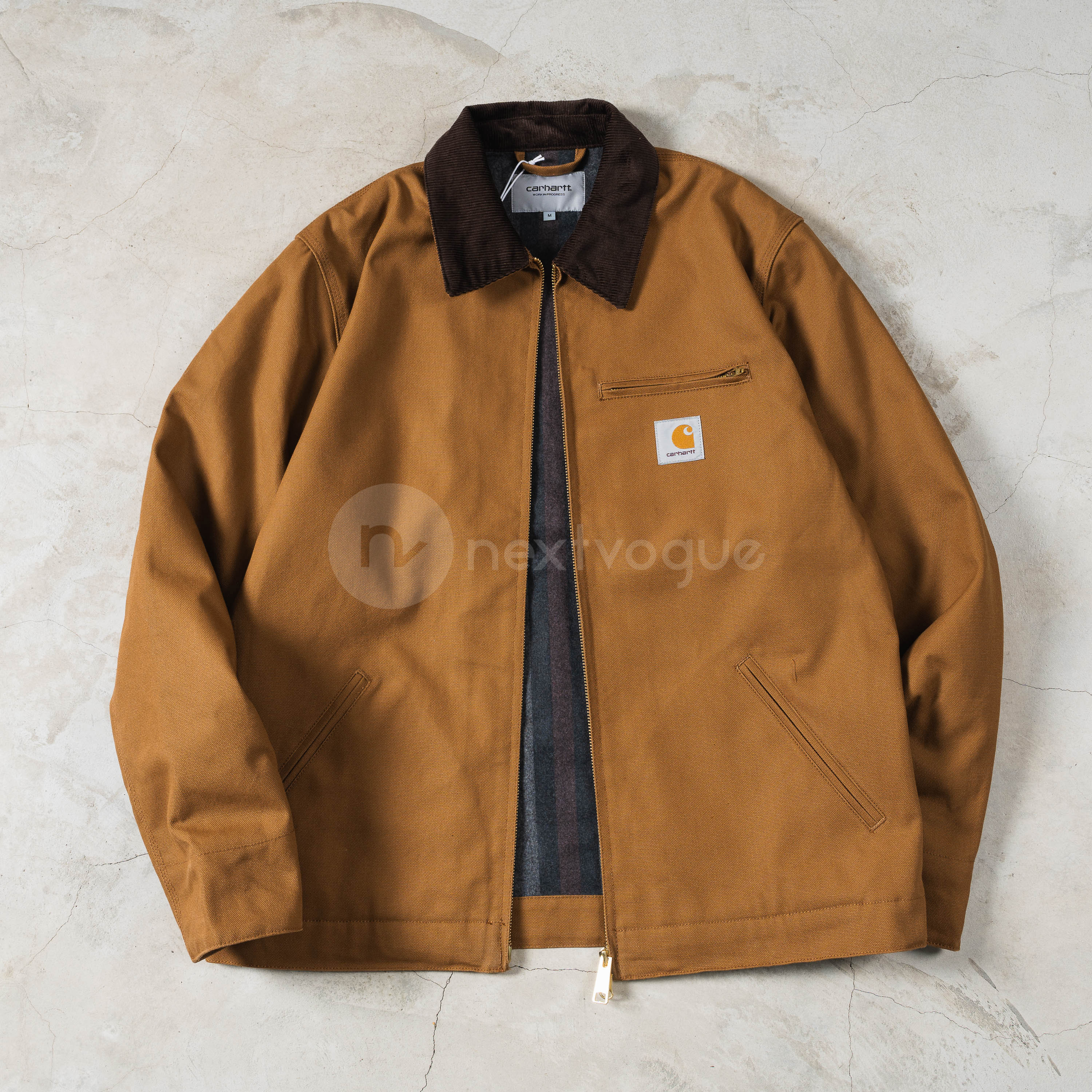 NextVogue】carhartt wip alma jacket 水洗牛仔拼接夹克外套-Taobao