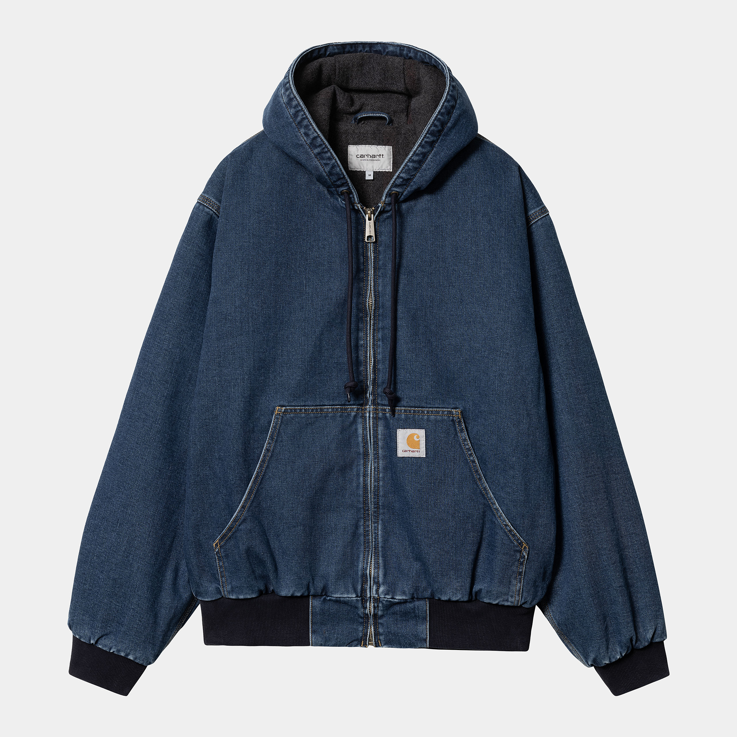 NextVogue】carhartt wip alma jacket 水洗牛仔拼接夹克外套-Taobao