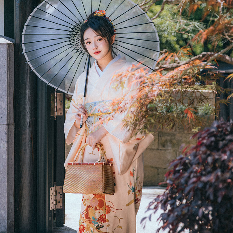 日式和风浴衣改良版和服夏季日本神明少女现代女正统连衣裙樱花-Taobao