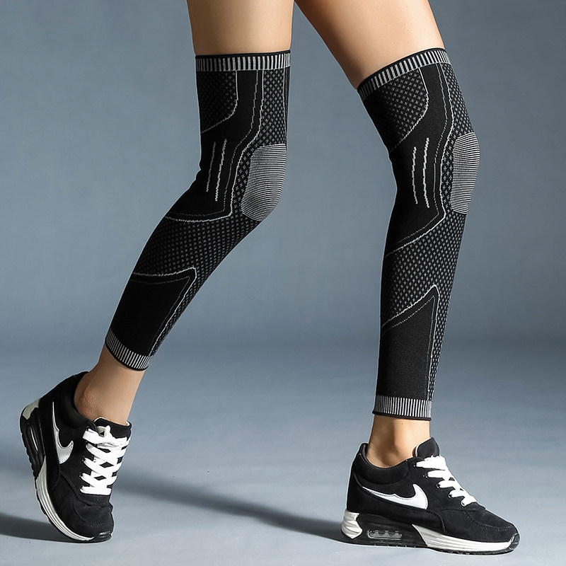 专业半月板跑步篮球运动护膝套男羽毛球薄款加长款膝盖女夏季护腿