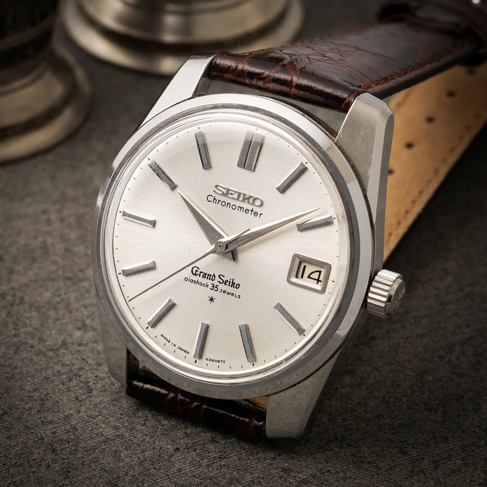 日本Grand Seiko冠蓝狮大精工18K金36mm机械中古男手表6145-8000-Taobao