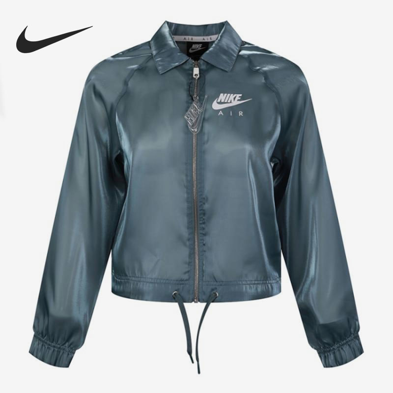 Nike/耐克官方正品女子半透明光泽翻领运动夹克外套CU5545-031-Taobao