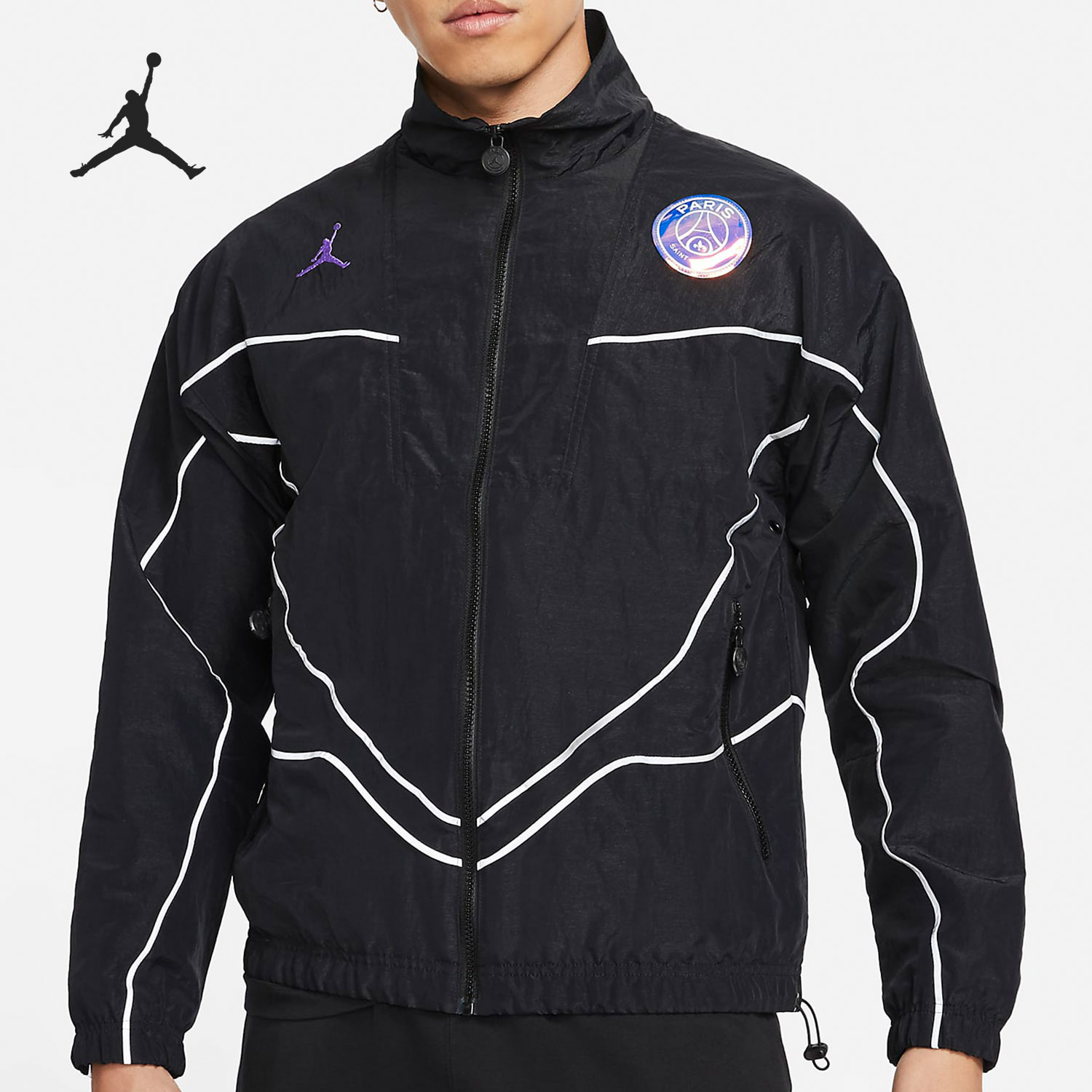 Nike/耐克正品Jordan 巴黎圣日耳曼LOGO 男子休闲运动T恤BQ8385-Taobao