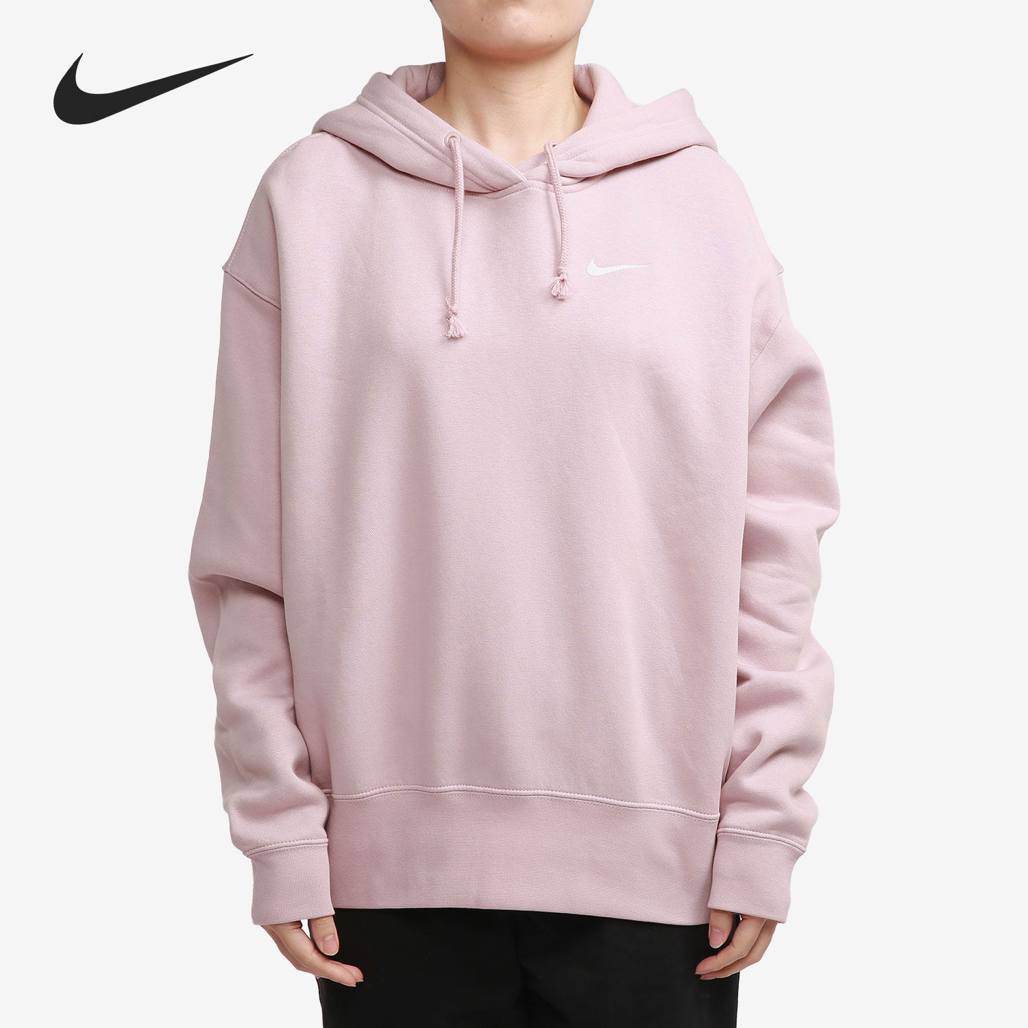 Nike/耐克官方正品女子休闲运动训练套头毛圈连帽卫衣DM6202-601-Taobao