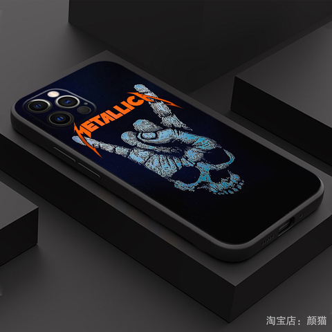 METALLICA Heavy Metal Band Silicone TPU 15, 14, 13, 12 iPhone Case