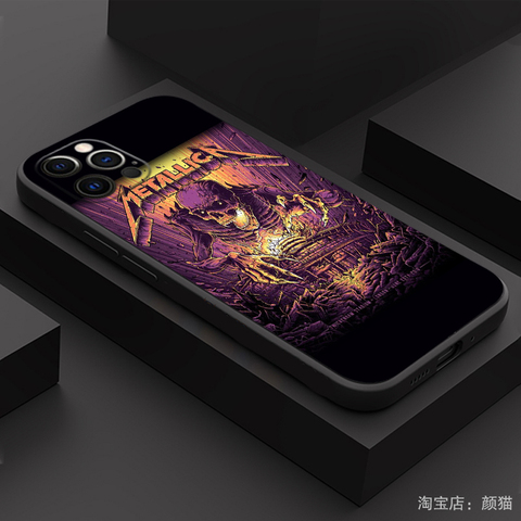 METALLICA Heavy Metal Band Silicone TPU 15, 14, 13, 12 iPhone Case