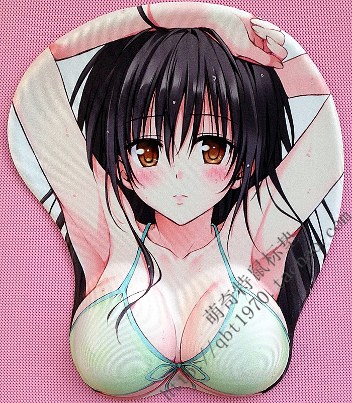 3d立体动漫鼠标垫 美女胸部鼠标垫 宅男护腕鼠标垫 古