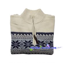 Свитер мужской Полу-высокий воротник на молнии