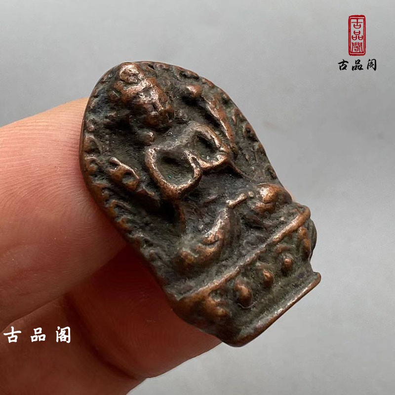 古玩汉代青铜器仿古四兽铜镜青龙白虎朱雀玄武17.3厘米风水摆件