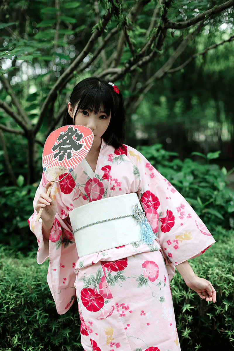 和服浴衣女日式传统夏日花火大会和风服装日本和服套装棉宽松
