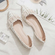 2021 Spring And Autumn New Late Shoes Wild Network Red Pointed Flat Bottom Side Empty Shallow Mouth Peas Shoes Single Shoes Women's Scoop Shoes 2021 Spring And Autumn New Late Shoes Wild Network Red Pointed Flat Bottom Side Empty Shallow Mouth Peas Shoes Single Shoes Women's Scoop Shoes