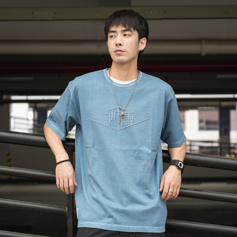 WTAPS BLANK SS 03 PIGMENT / TEE. BLUE L | www.fleettracktz.com