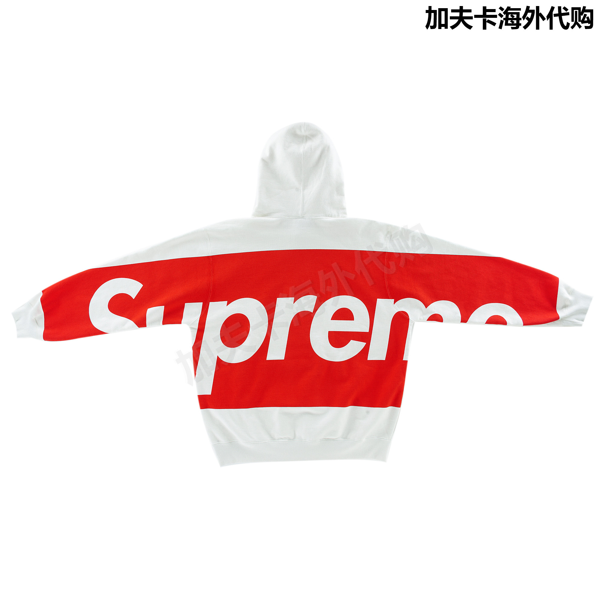 现货Supreme 19SS Zip Pouch Hooded Sweatshirt 口袋大LOGO帽衫-Taobao