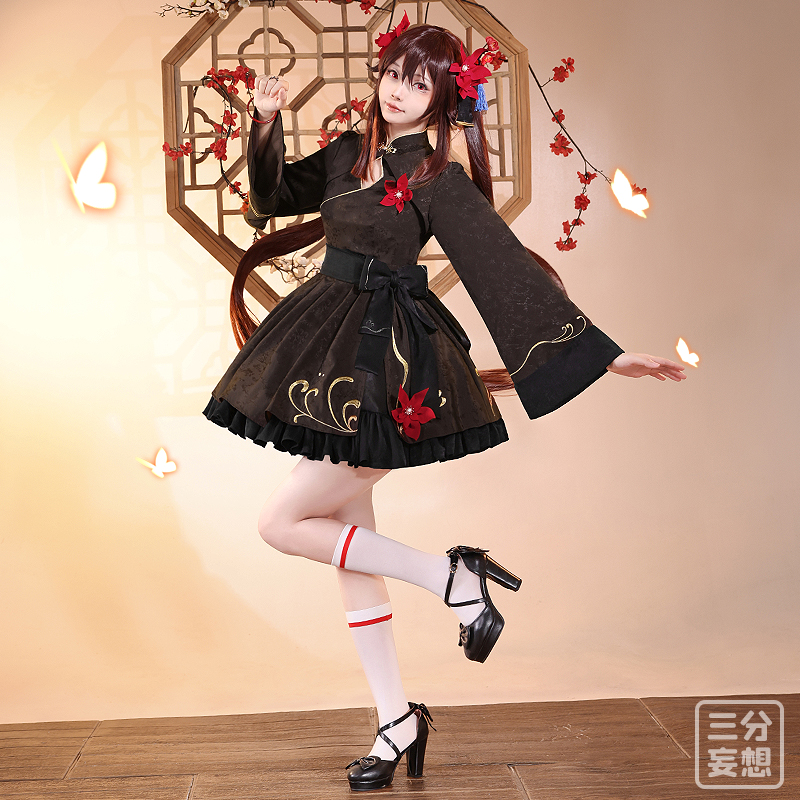 三分妄想原神cos服胡桃日常外套cosplay女裝cos動漫服裝c服女同人-Taobao