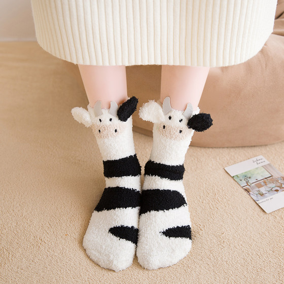 Wool Socks Children Autumn And Winter In The Tube Socks Winter Thickening Plush Sleep Floor Socks Warm Coral Velvet Lovely Home Wool Socks Children Autumn And Winter In The Tube Socks Winter Thickening Plush Sleep Floor Socks Warm Coral Velvet Lovely Home