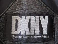 Одежда из кожи DKNY с кожаной
