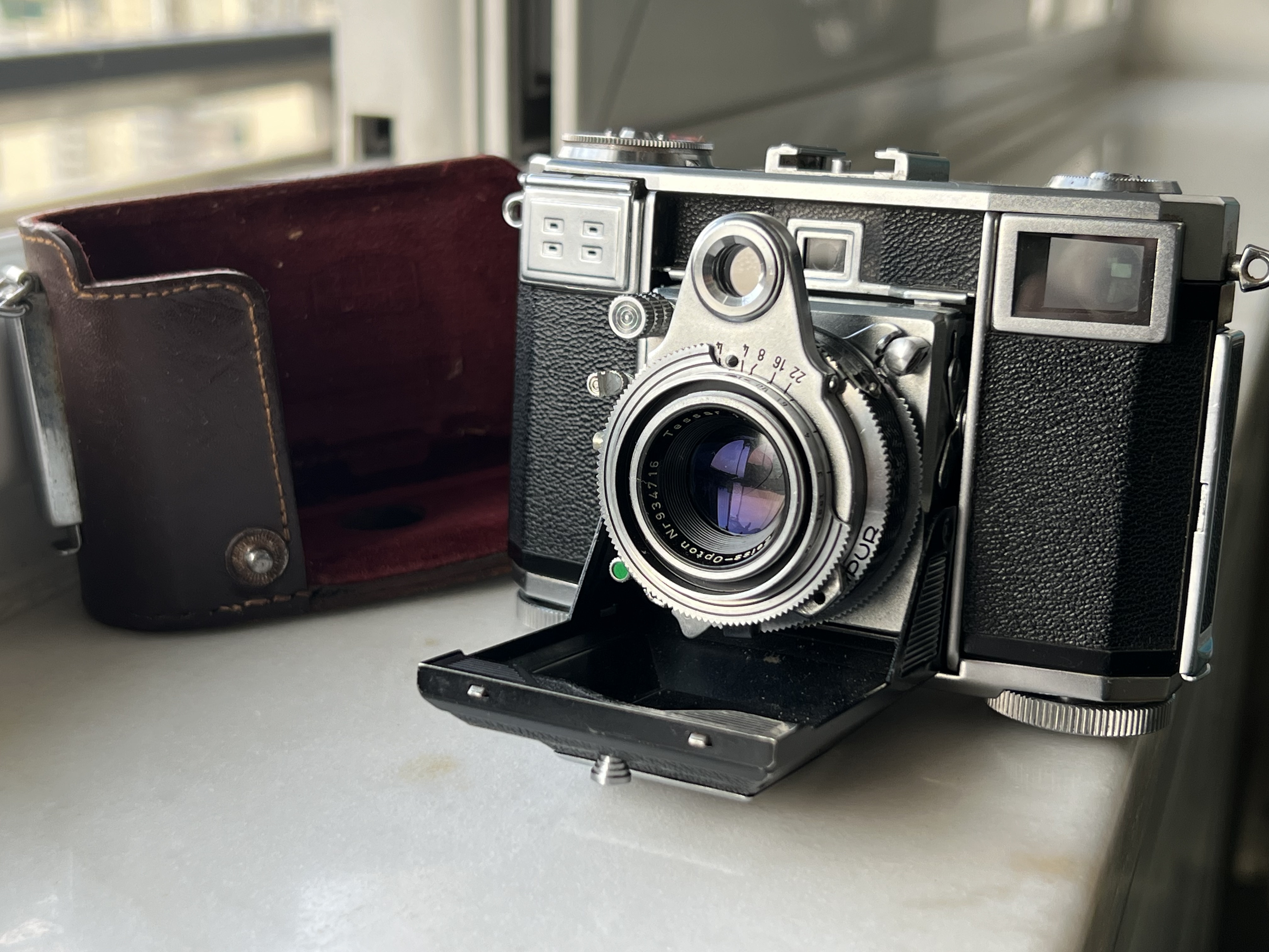 日本长冈Nagaoka 4x5木制双轨大画幅照相机+Tessar天塞165mm 4.5评价