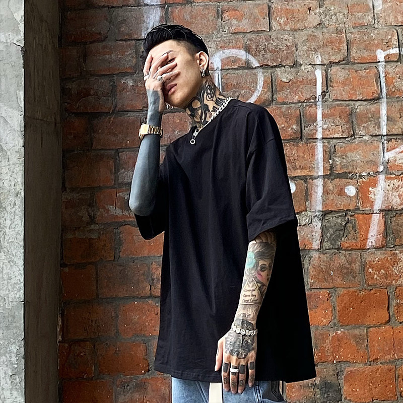 A295 第二件0元  纯色短袖T恤男基础色圆领纯棉百搭打底半袖体恤