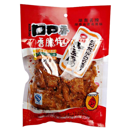 口口香香脆片豆腐皮麻辣片辣豆皮辣条辣片 豆制品 80g*5包