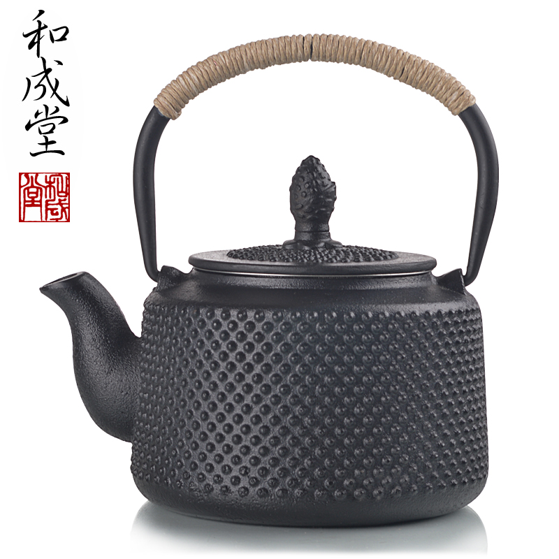 和成堂铸铁壶无涂层铁茶壶日本南部生铁壶茶具烧水煮茶老铁壶-Taobao