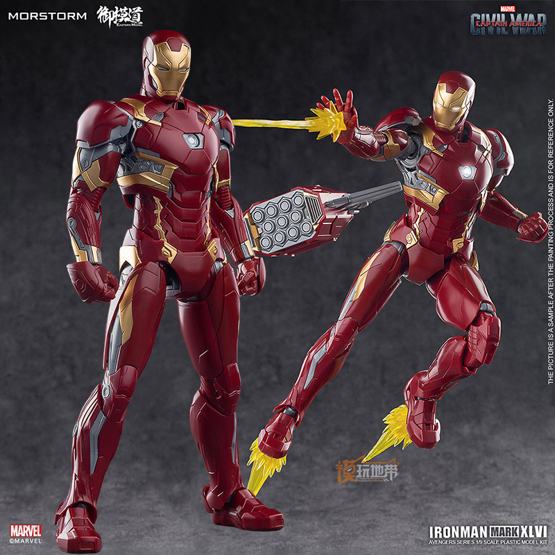 御模道包邮1/9 Iron Man钢铁侠MK50 纳米复联3 拼装送马克笔-Taobao