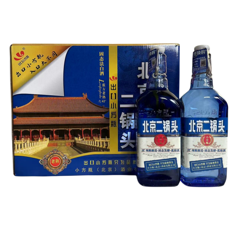 北京名物 北京二鍋頭 二锅头 500ml 50度 白酒 清酒 北京二锅头53度750ml*12瓶蓝瓶清香型纯粮食白酒整箱43度评价- 淘宝网