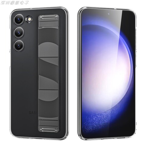 Shiny Waxed Matte Wrist Hand Band Strap Camera Lens Protection S24, S24 Plus, S24 Ultra Samsung Phone Case