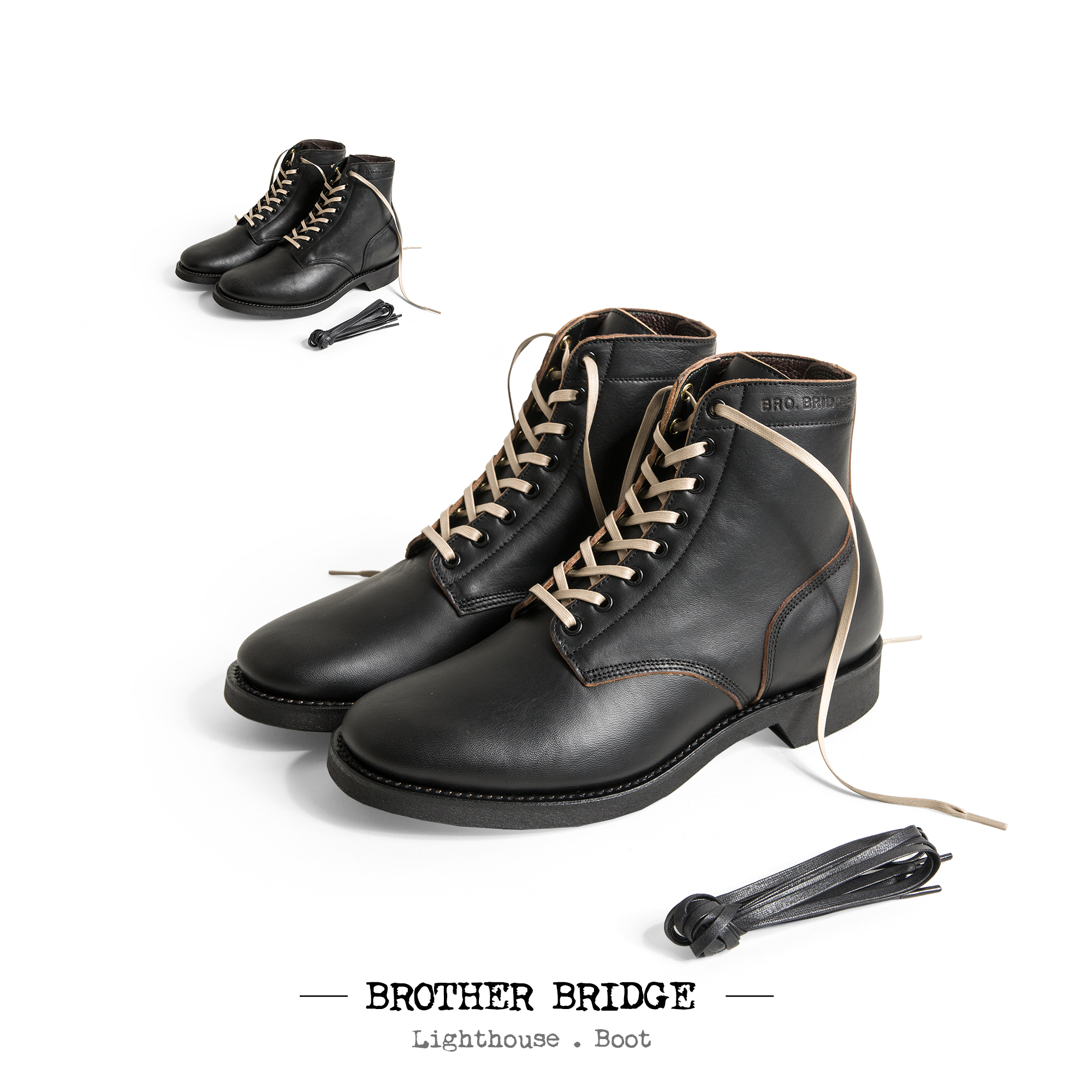 Brother Bridge 复古军风线ESCAPE手工皮靴GLOVE舒适升级D015 - Taobao