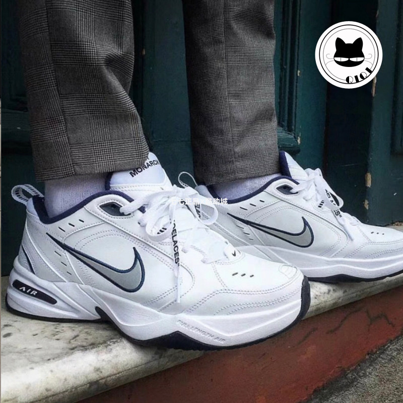 NIKE AIR MONARCH 白蓝耐克复古增高老爹跑步运动鞋 415445-102