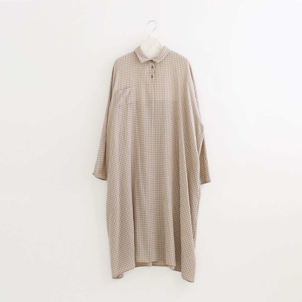 R&D.M.Co- J.W.B. NO SLEEVE DRESS 棉麻混纺花纹连衣裙22SS-Taobao