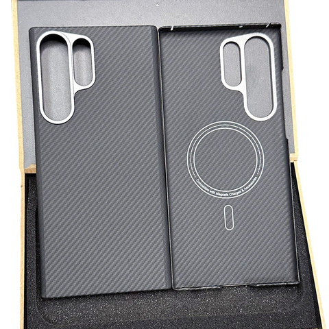 S24, S24 Plus, S24 Ultra Rimless Borderless Frame Lightweight Magnetic Hollow Heatsink Heat Dissipation Carbon Fiber Samsung