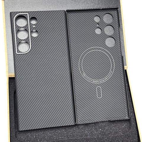 S24, S24 Plus, S24 Ultra Rimless Borderless Frame Lightweight Magnetic Hollow Heatsink Heat Dissipation Carbon Fiber Samsung