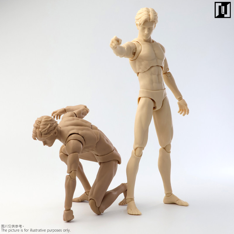 figma素体人体模型素体人偶关节人可动人体模型玩具美术绘画神器-淘宝网