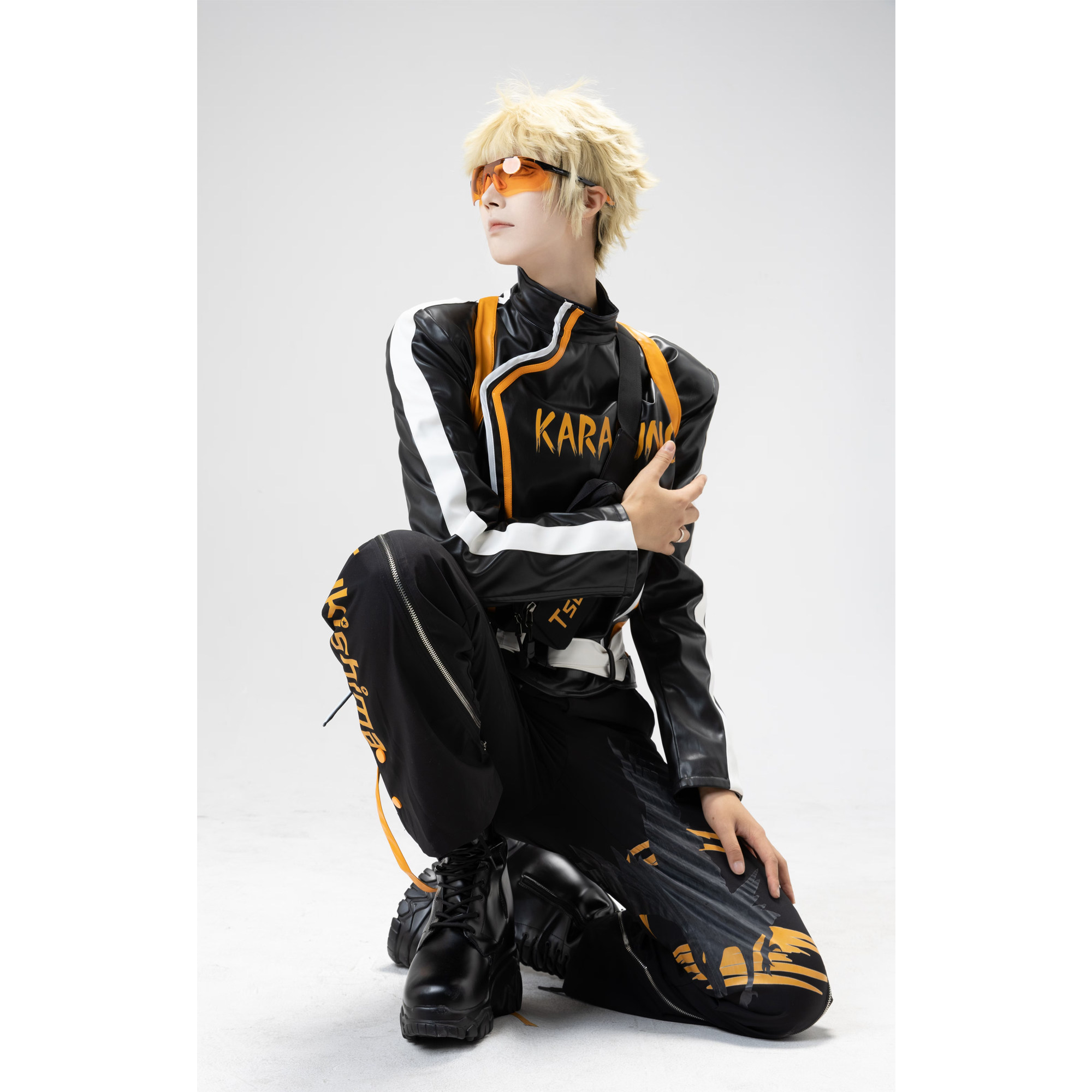 15cm 棕色红底皮鞋～末日小豆子cosplay 隐形增高皮鞋-淘宝网