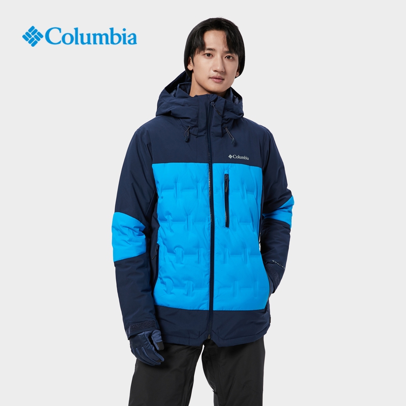 哥伦比亚户外男子金点热能无缝热压防水冲锋衣滑雪羽绒服WE1000,降价幅度22.5%