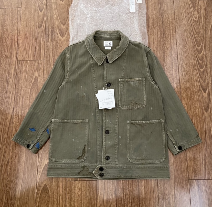 VISVIM ICT 101 JKT DAMAGED（FLAG）国旗水洗牛仔衣夹克全新-Taobao