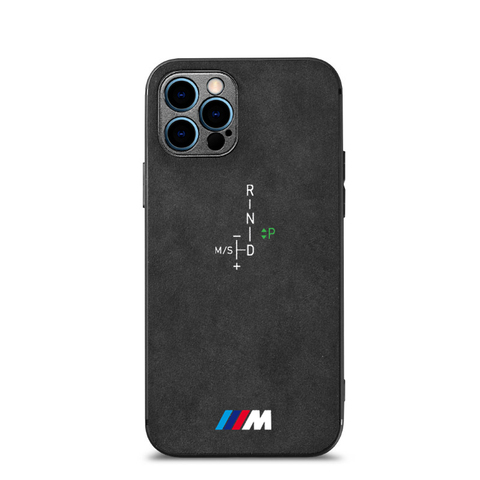 Alcantara Suede Microfiber AMG MPerformance Motorsport High End Premium 15, 15 Plus, 15 Pro, 15 Pro Max iPhone Case