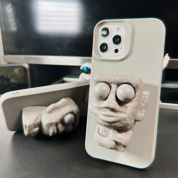 Easter Island Giant Squishy Funny 3D 15, 14, 13, 12 iPhone Case