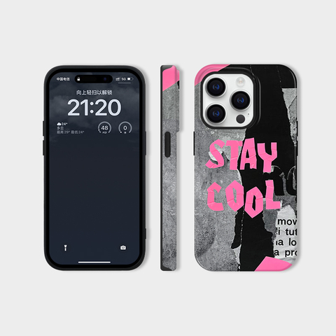 Stay cool — Stay New Artsy Graffiti 15, 14, 13, 12 iPhone Case