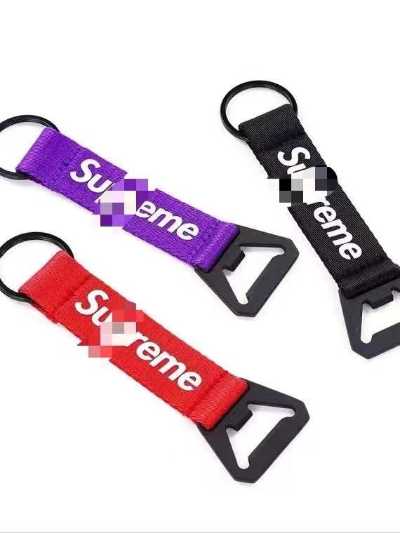 Supreme 20FW Webbing Keychain 钥匙扣钥匙链挂饰潮牌挂件logo-Taobao