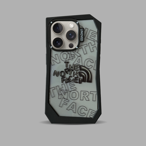 Black — The North Face New Tough Shockproof 15, 14, 13, 12 iPhone Case