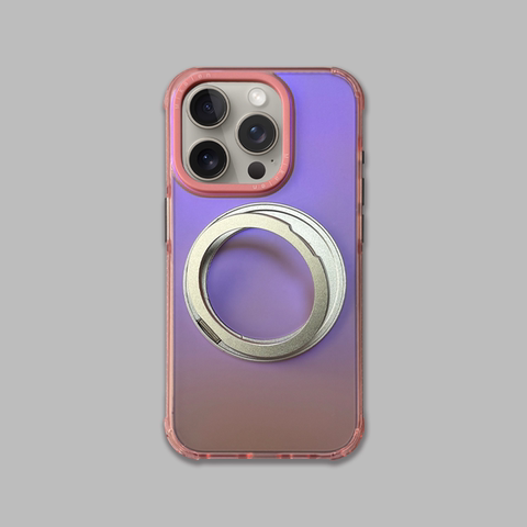 Neon Color MagSafe Ring Kickstand 15, 14, 13, 12 iPhone Case