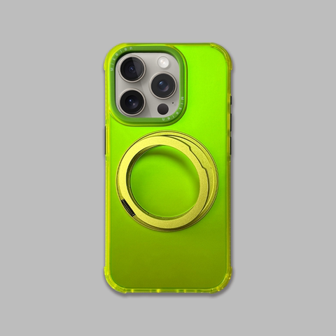Neon Color MagSafe Ring Kickstand 15, 14, 13, 12 iPhone Case
