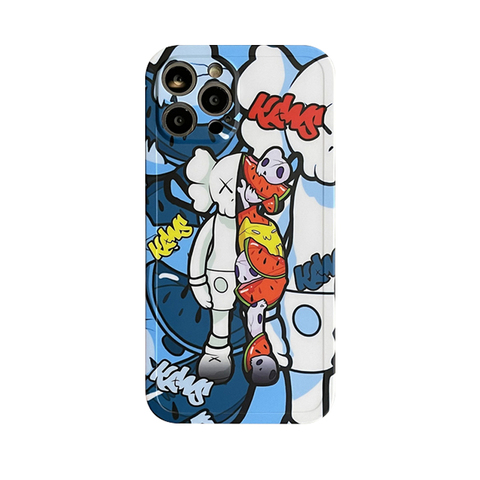 KAWS Split In Half 15, 14, 13, 12, 11 iPhone Case