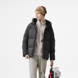 坦博尔25秋冬季新款男士羽绒服短款加厚保暖连帽耐脏户外防护外套