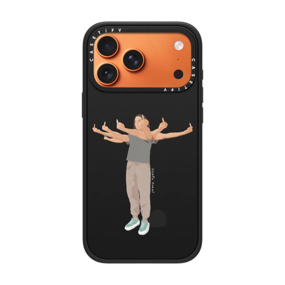 现货CASETiFY联名村上隆多花黑色定制可写字适用苹果iPhone17 pro max磁