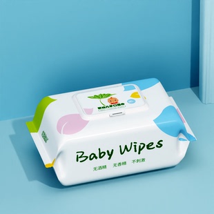 婴儿湿纸巾手口屁专用儿童新生宝宝湿手纸洗脸巾大包装官方旗舰店