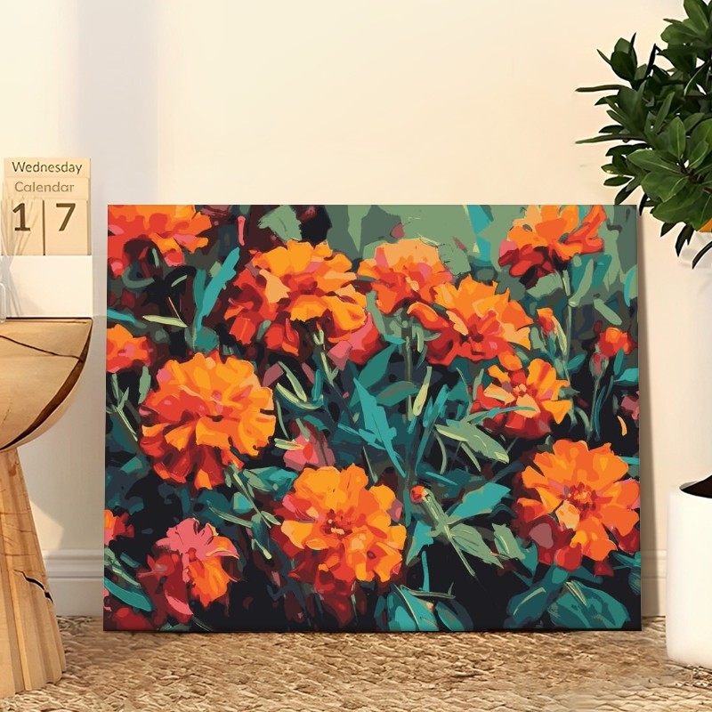 海上列车diy数字油画手绘填色火车天空治愈系高级感丙烯油彩画评价- 淘宝网